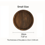 LOVORA™ Rustic Round Wooden Decorative Tray