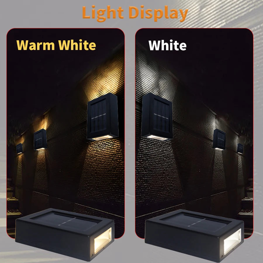 LOVORA™ Solar Up & Down Wall Light – Outdoor Waterproof Lamp