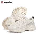 Chunky white LOVORA™ Element 3D Tech sneakers featuring breathable mesh panels and a textured platform sole.