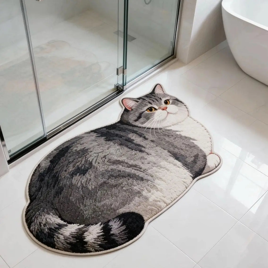 LOVORA™ Cute Cat Quick-Dry Absorbent Bath Mat