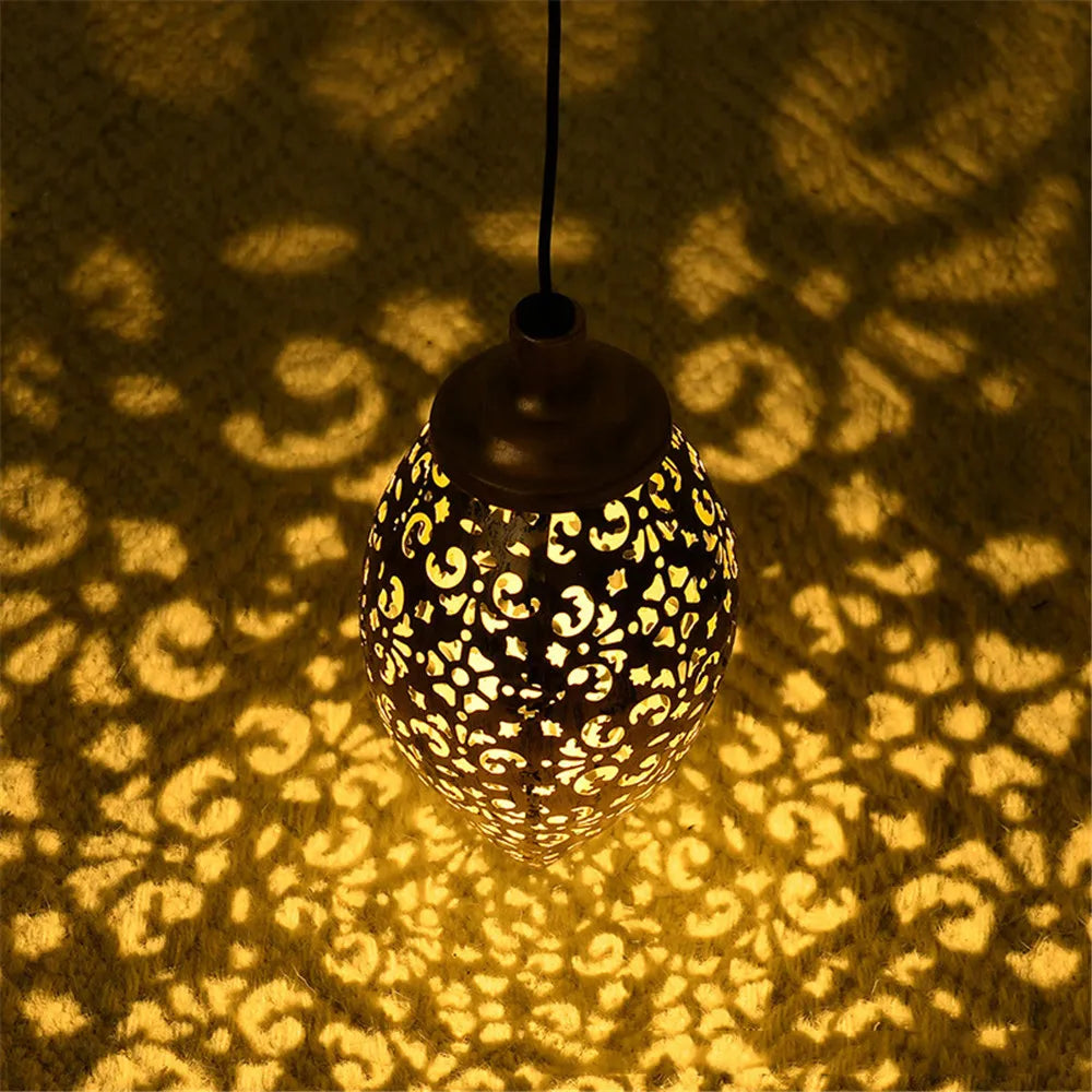 LOVORA™ Solar Drop Lantern – Warm Outdoor Garden Light