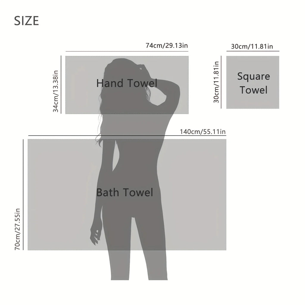 LOVORA™ Premium 8-Piece Towel Set – Soft & Quick-Drying