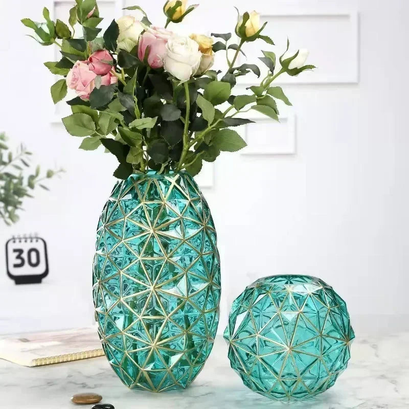 LOVORA™ Nordic Glass Vase – Luxury Home Decor